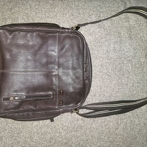 Storksak Leather Daddy Diaper Nappy Bag